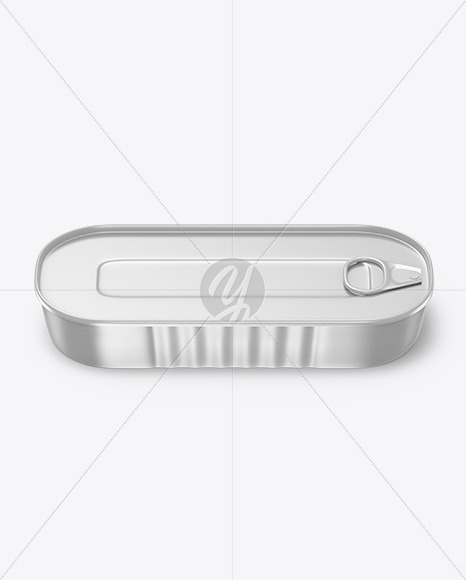 Oval Tin Can Mockup