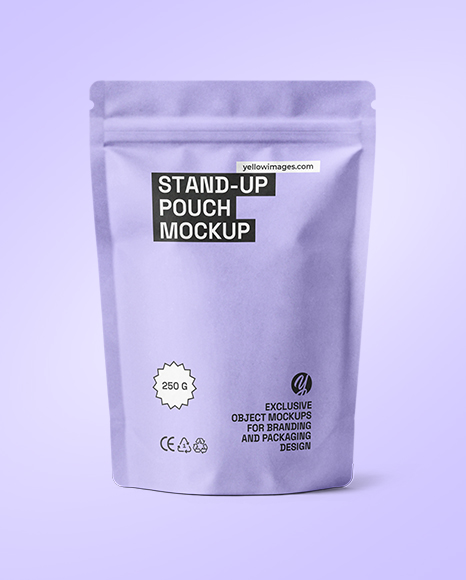 Kraft Stand Up Pouch Mockup