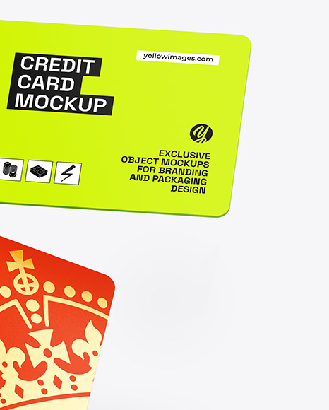 Two Credit Cards Mockup