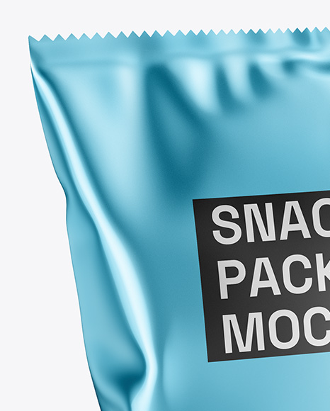 Metallic Snack Package Mockup