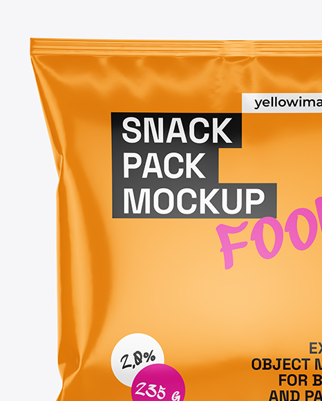 Glossy Snack Pack Mockup