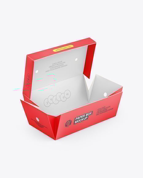 Paper Food Box Mockup - Paper+Food+Boxes+Packaging+Mockup+Collection+|+|+Designertale