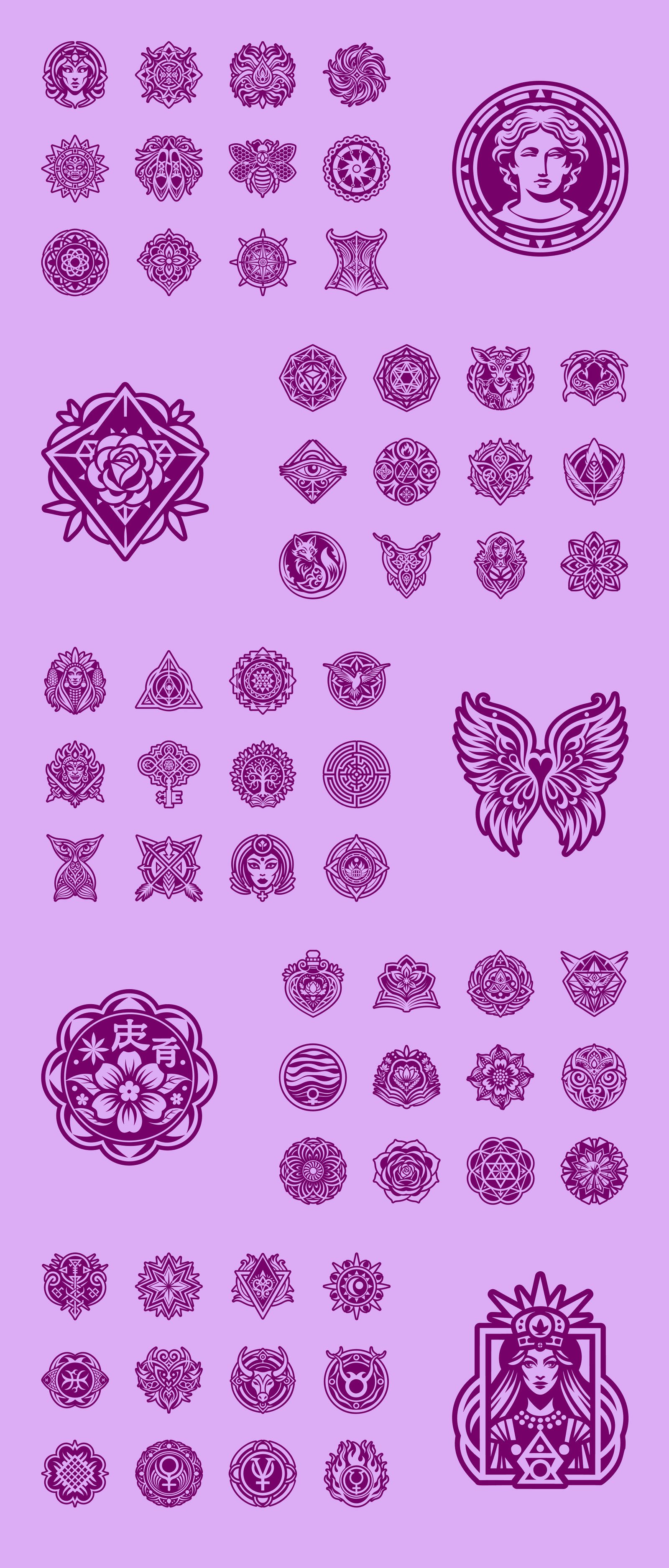 Feminine Tattoos Symbols