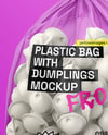 Plastic Bag With Dumplings Mockup