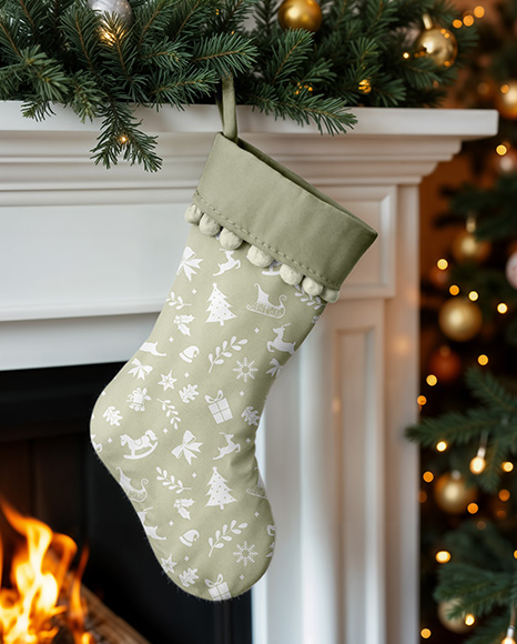 Christmas Stocking Mockup