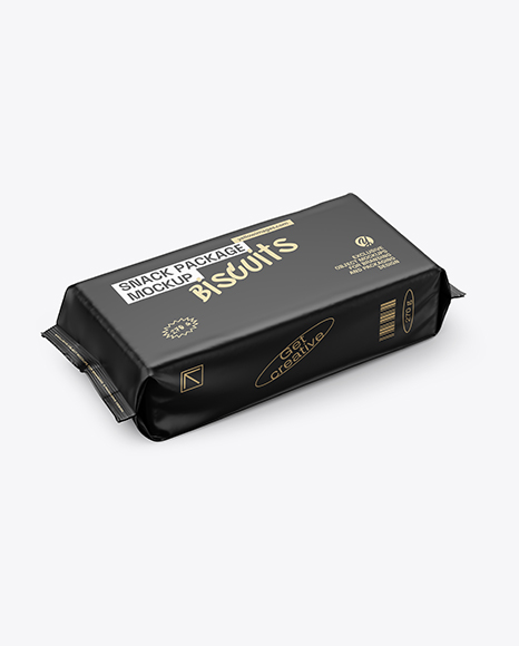Matte Snack Pack Mockup - Half Side View