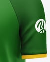Men's Short Sleeve Raglan Polo Mockup