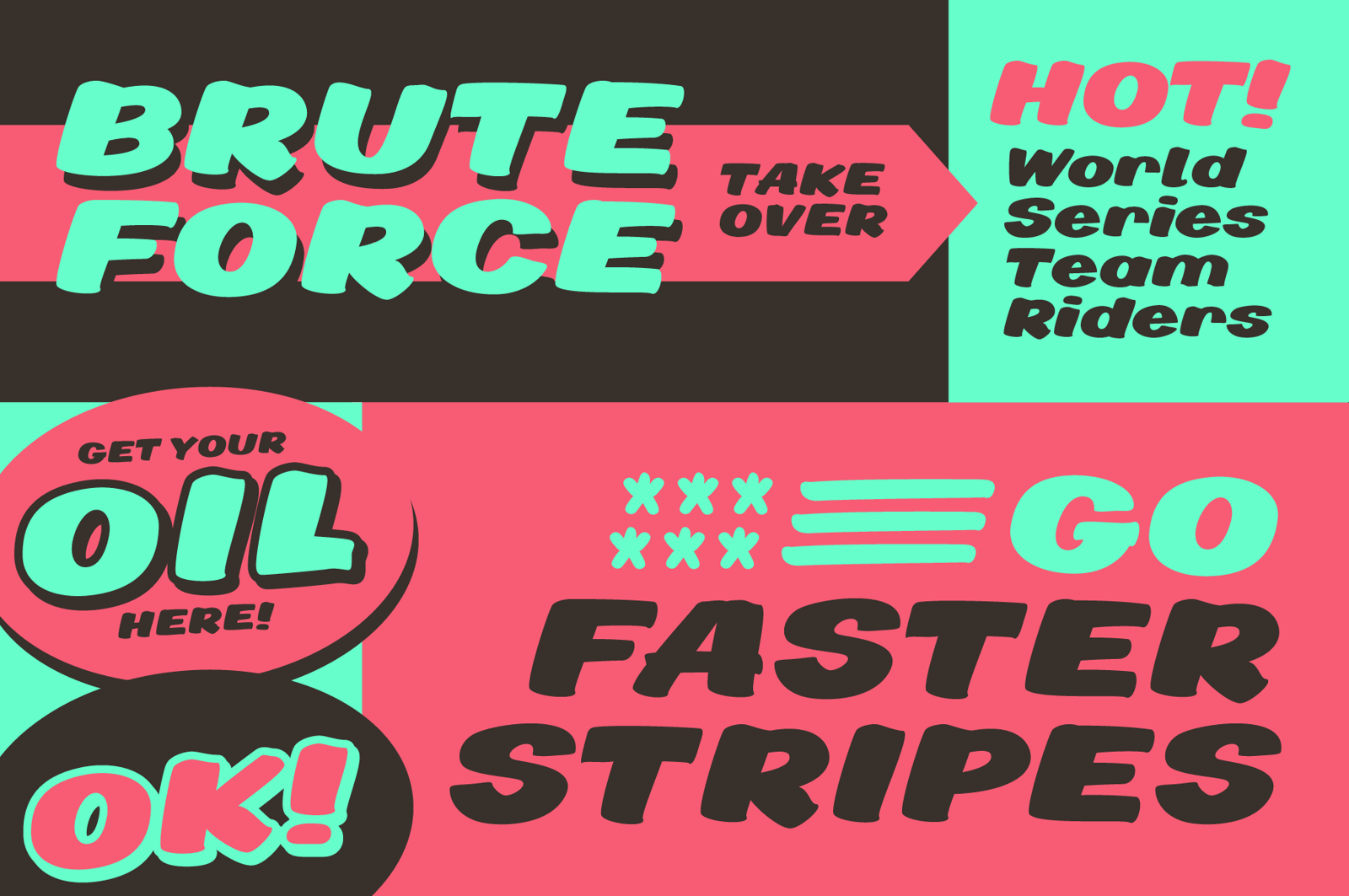 Victory Lane – A Brush Font for Race Car Livery and Signage