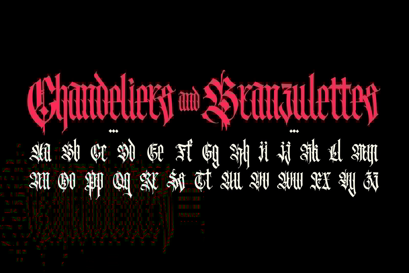 Gothic vector letters - 031