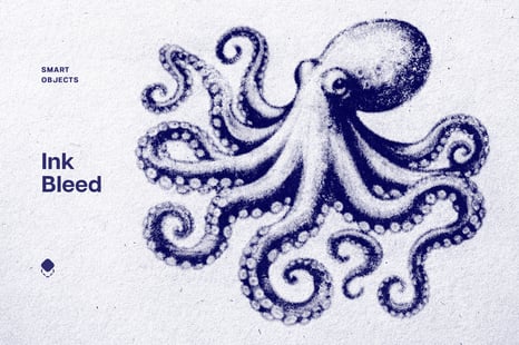 Ink Bleeds Grunge Paper Effect - Add-Ons