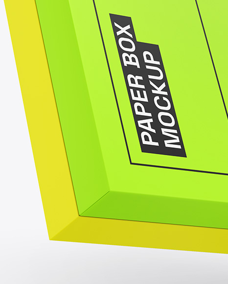Paper Box Mockup