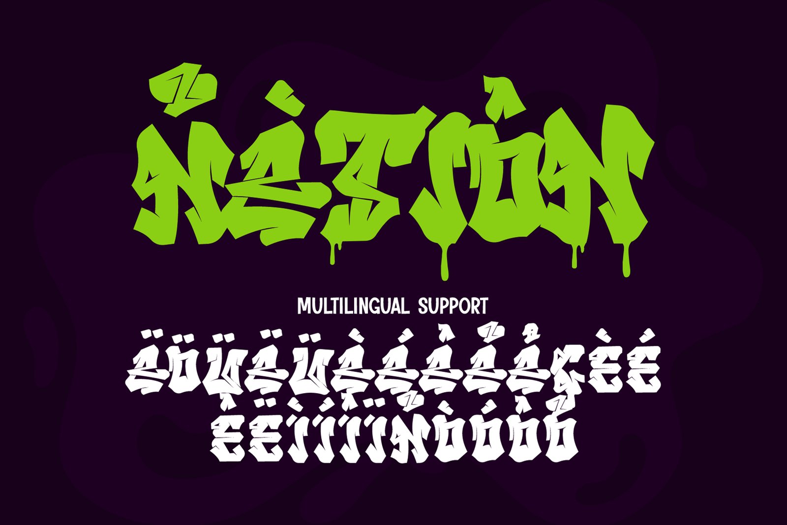 Melttrax – Urban Graffiti Font with Dripping Style