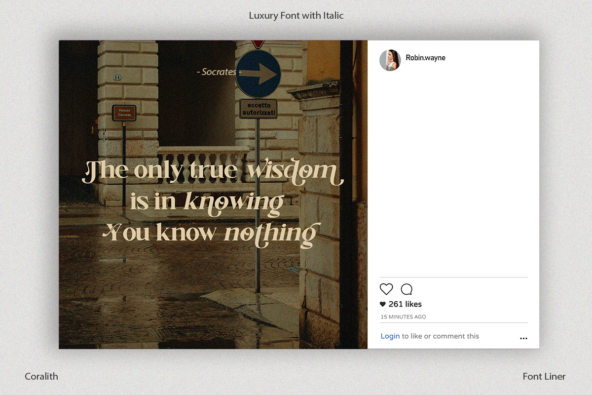 Coralith - Luxury Serif Font
