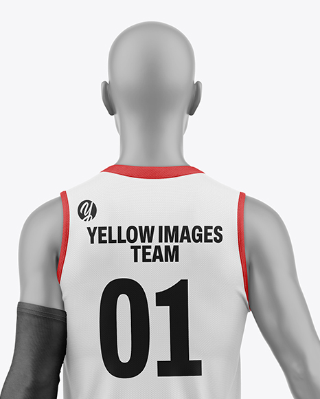 Full Basketball Kit Mockup - Back view