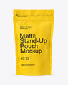 Matte Stand-Up Pouch Mockup
