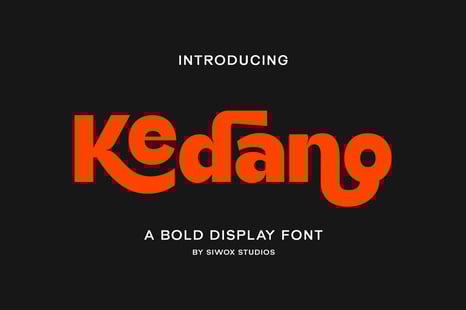 Kedano - Bold Display Font - Magazine font
