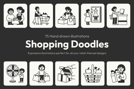 Shopping Drawing Set