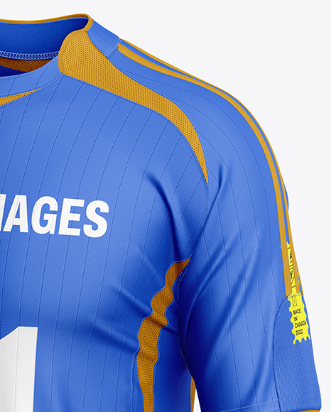Soccer Jersey Mockup - Half Side View