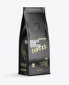 Matte Coffee Bag Mockup - Half Side view