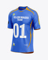 Soccer Jersey Mockup - Half Side View