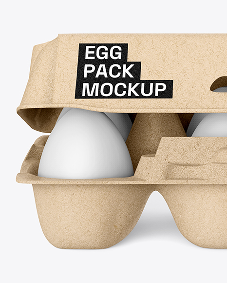 Opened Egg Carton Packaging Mockup