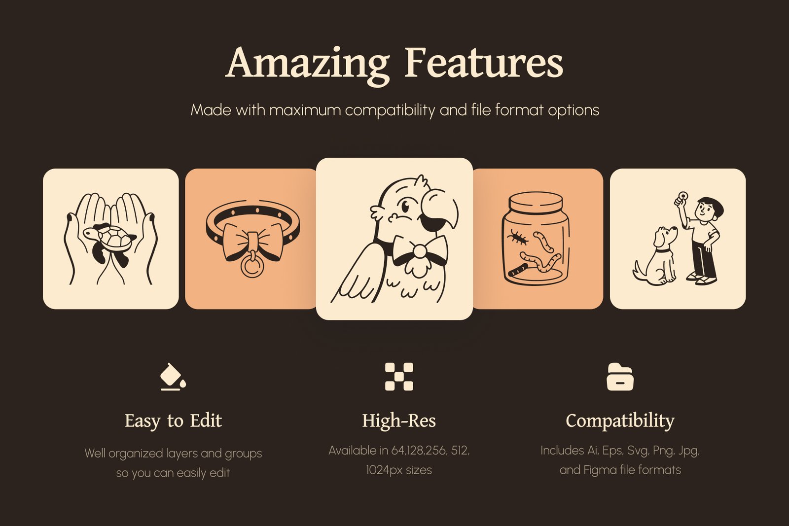 Pet Icon Art Set