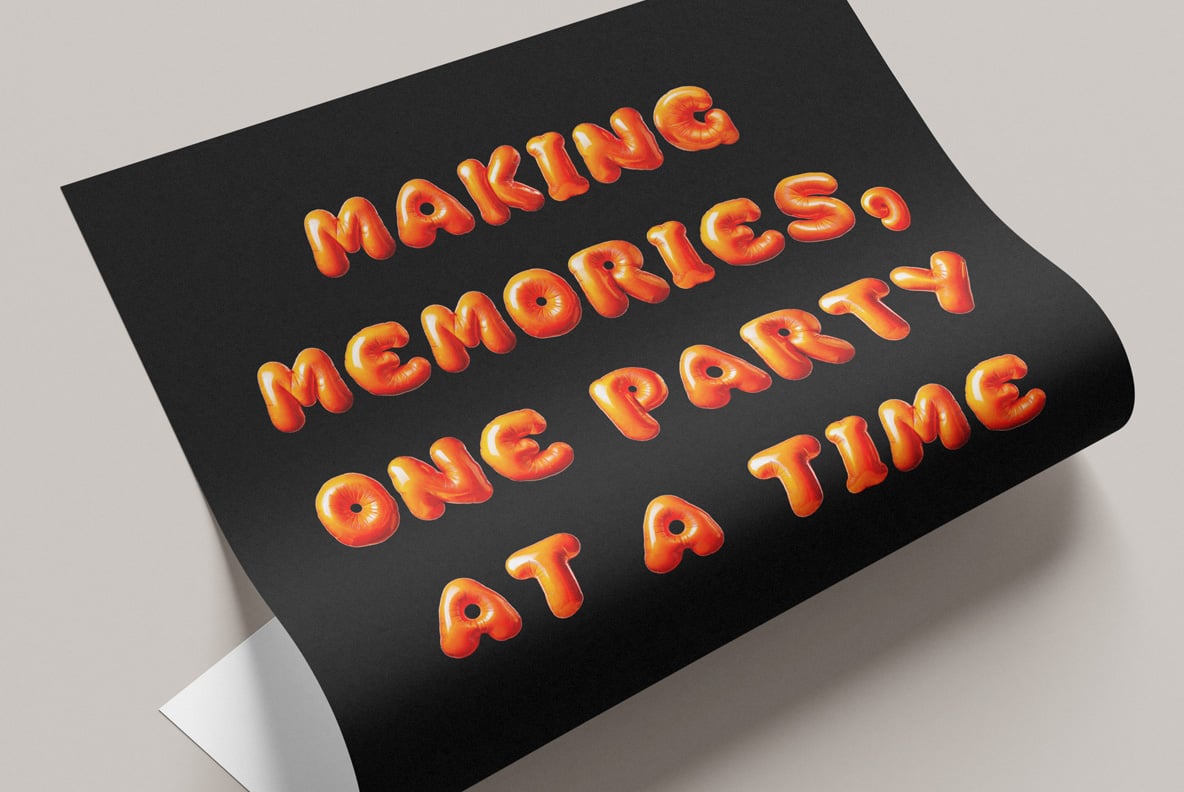 Orange Balloon Font
