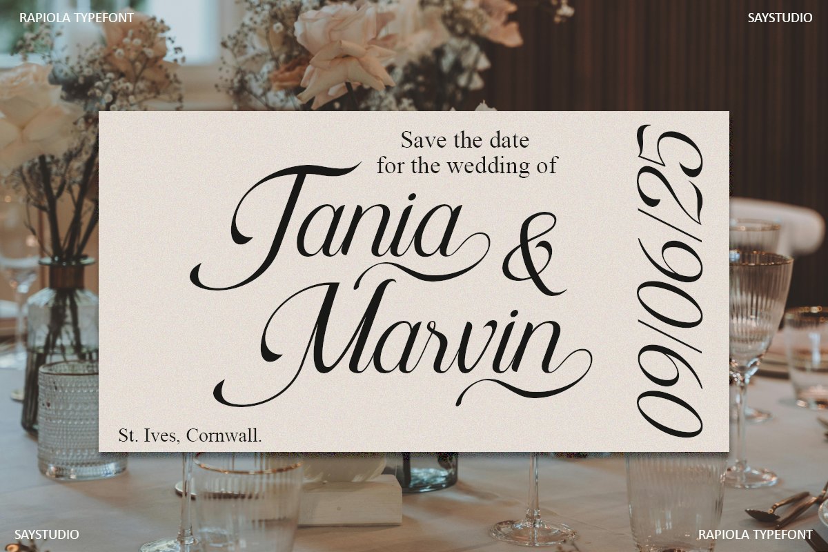 Rapiola - Elegant Script Font