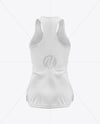 Women's Ribbed Tank Top Mockup - Back View