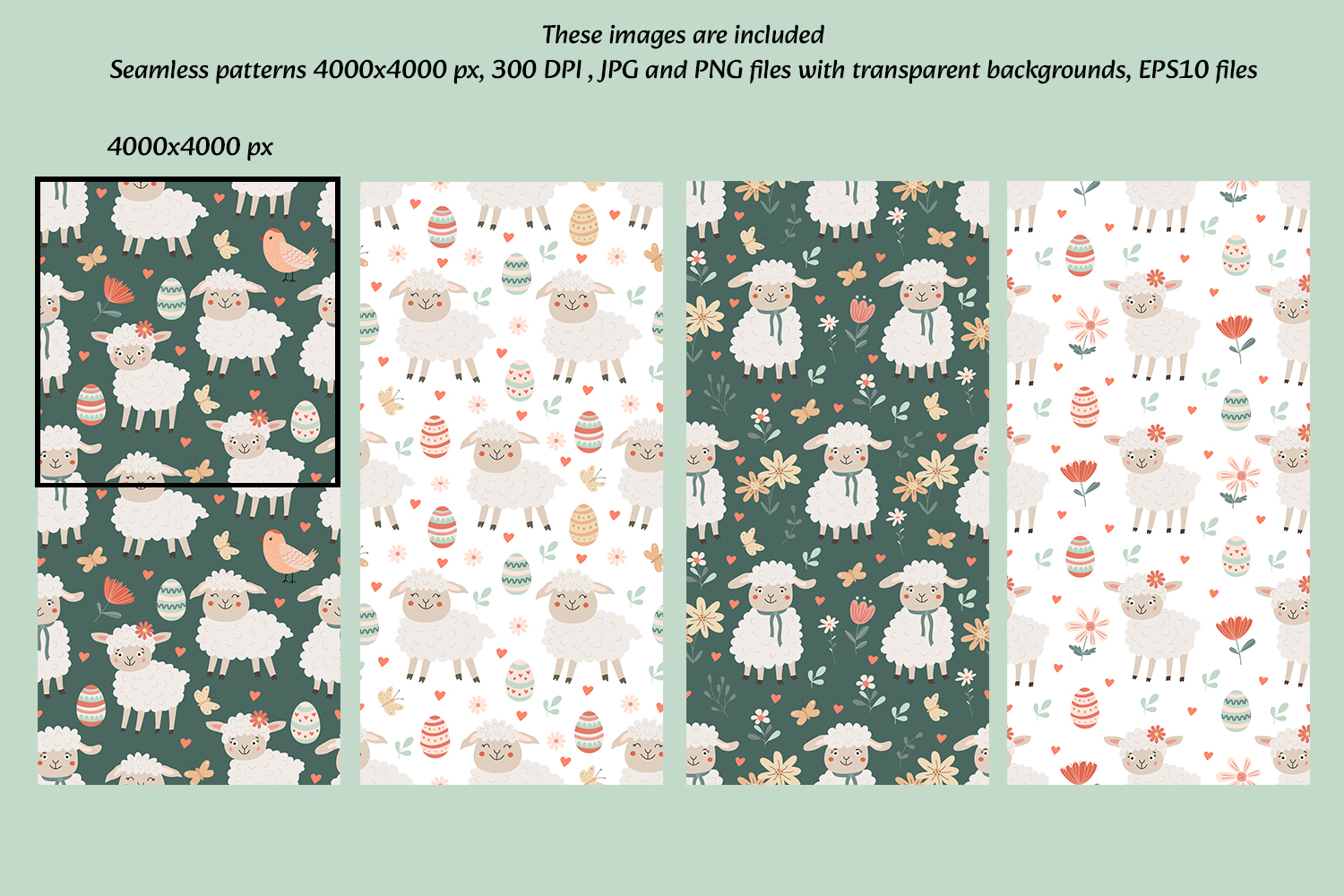 Easter Harmony Clipart and Patterns