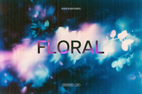 Abstract Floral Backgrounds - Textures