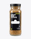 Glass Jar with Fenugreek Seeds Mockup