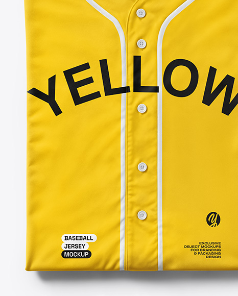 Folded Baseball Jersey Mockup