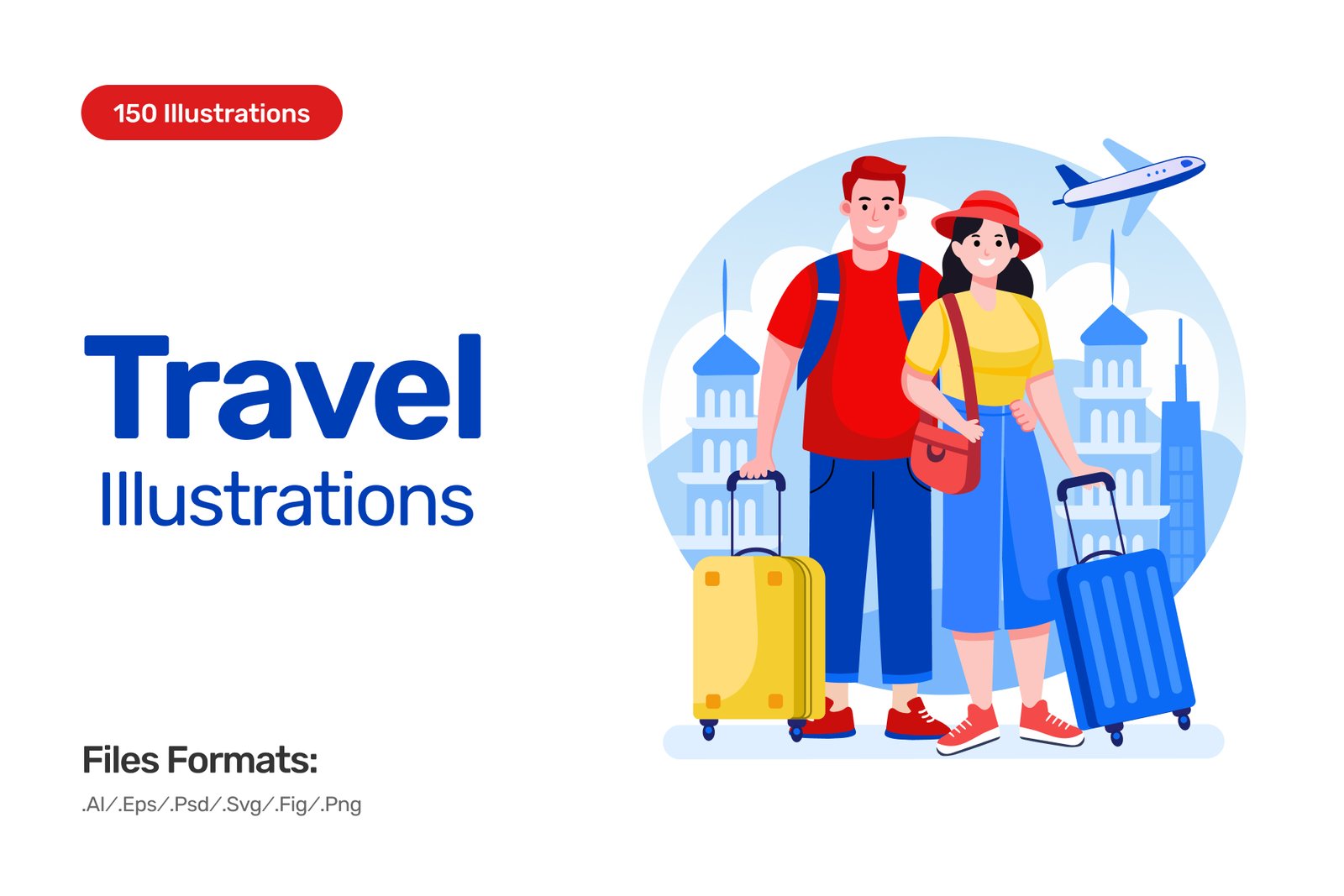 150 Travel Illustrations
