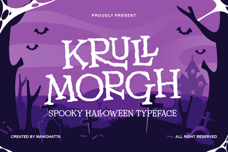 Krull Morgh - Spooky Halloween Typeface - Cool Fonts