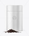 Paper Tube with Tea Mockup