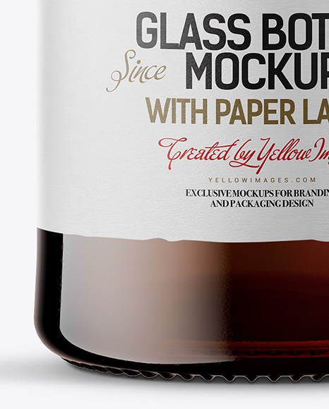 Amber Bottle Mockup