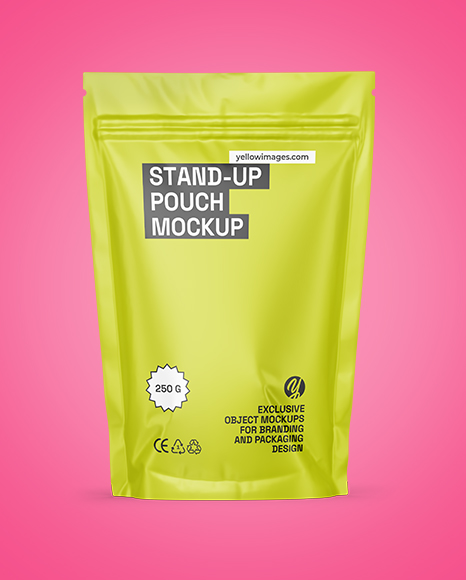 Matte Stand-up Pouch Mockup