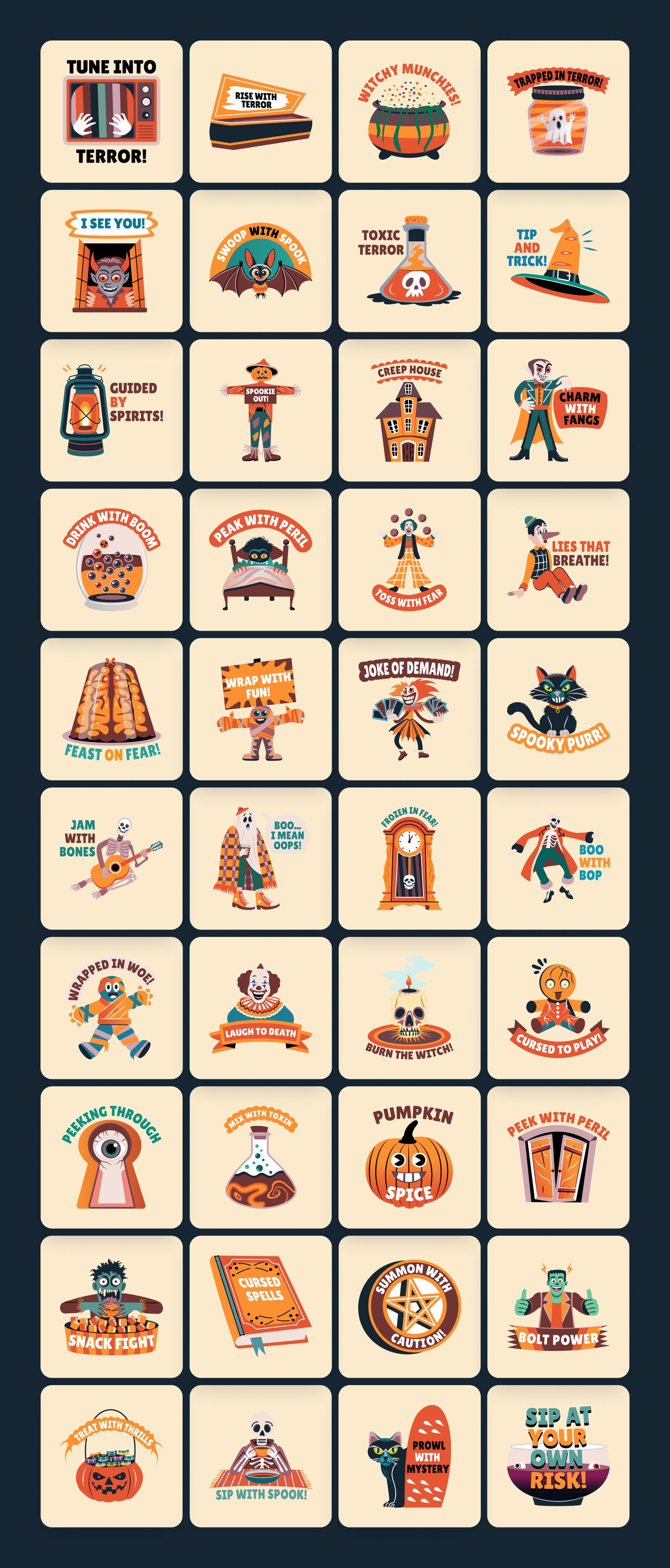 Halloween Stickers Collection