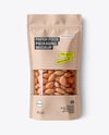 Kraft Pouch With Almonds Mockup