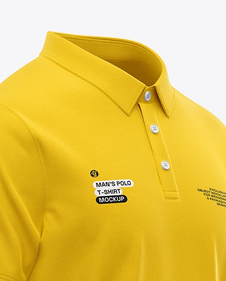 Men's Casual Polo Shirt Mockup