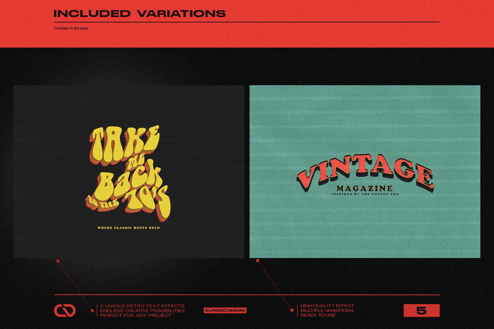 Retro Vintage Text Effects Vol.2