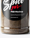 Spice Jar with Grounded Black Pepper Mockup