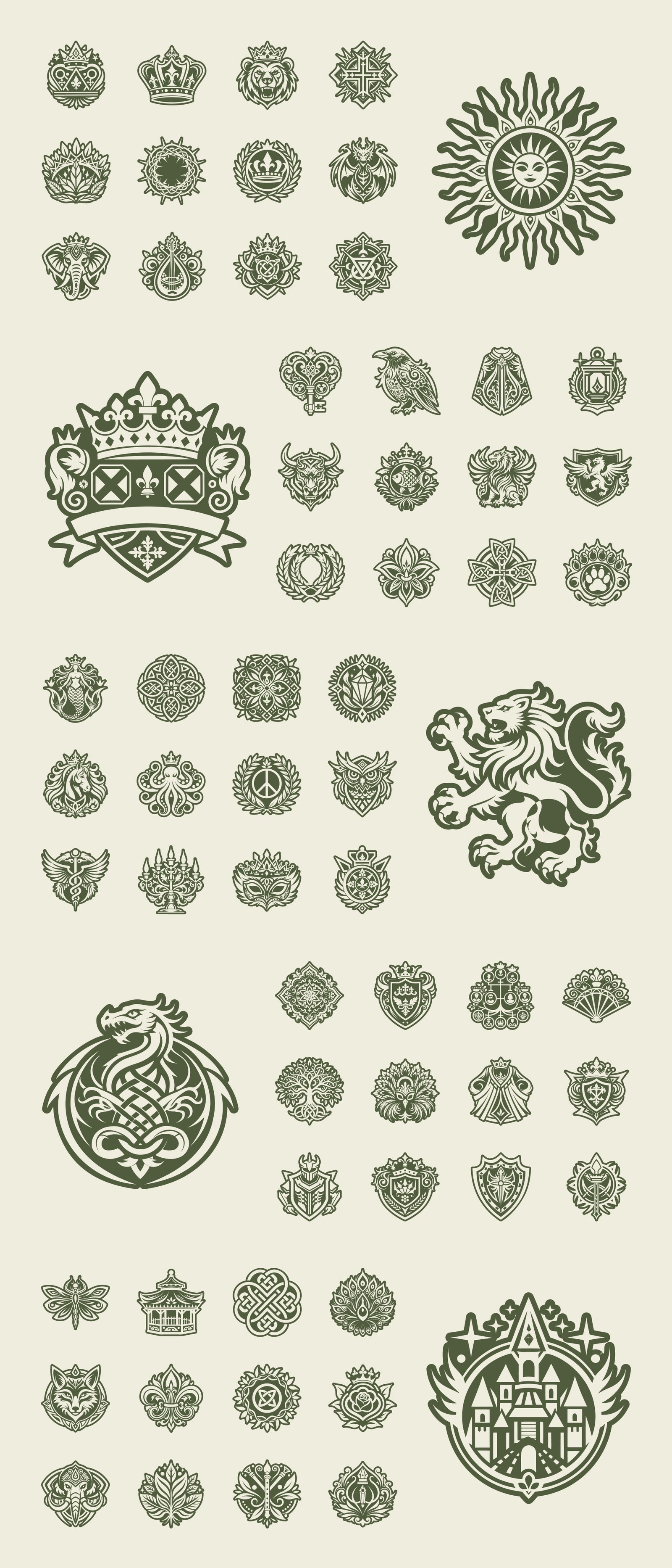 Royal Symbols Icon Set