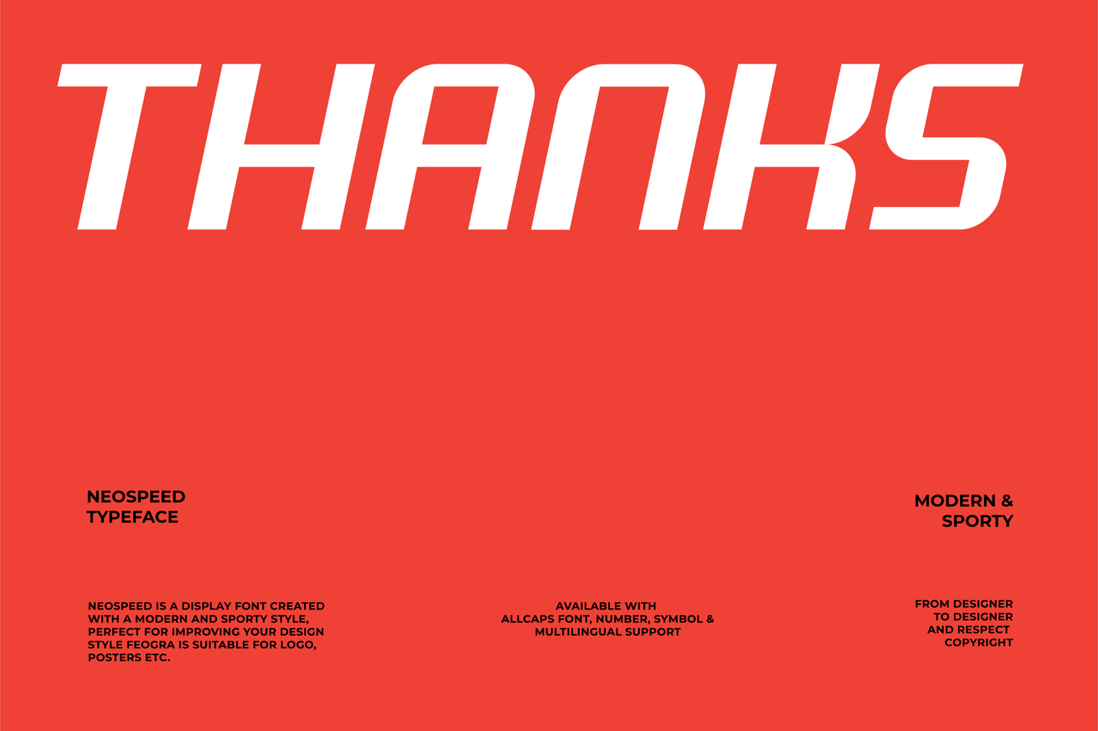 Neospeed - Futuristic Font