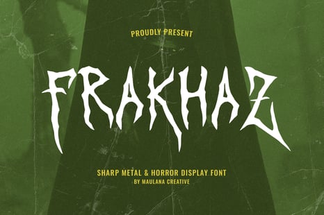 Frakhaz Sharp Metal Horror Display Font - Fonts