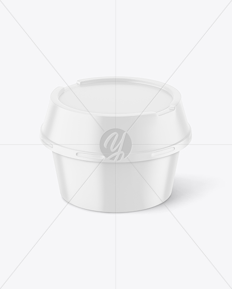 Matte Plastic Container Mockup
