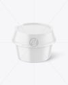 Matte Plastic Container Mockup