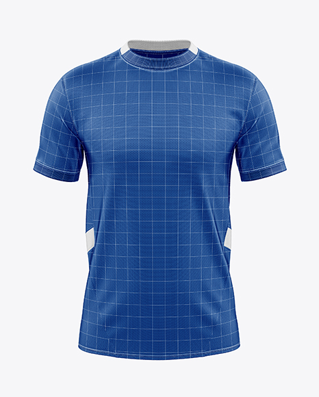 Round Collar Soccer Jersey Mockup
