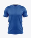 Round Collar Soccer Jersey Mockup